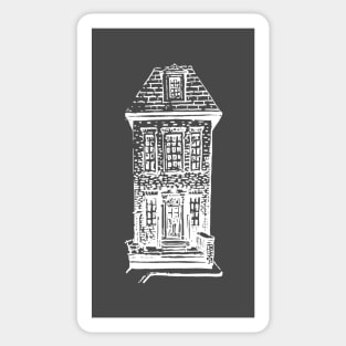 A unique gift for any holiday. Old house. Sticker